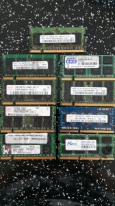ZESTAW PAMIĘCI RÓŻNE DDR DDR2 DDR3 2GB 1GB ~~ 9szt