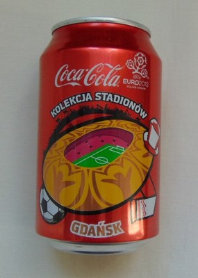 Puszka Coca-Cola Kolekcja stadionów GDAŃSK