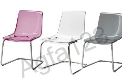 IKEA TOBIAS Krzesło, przezroczysty, chrom 3kolory - 4647354386 - oficjalne  archiwum Allegro