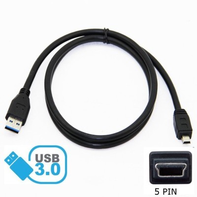 Kabel mini USB 5pin miniUSB 3.0 aparat telefon hub