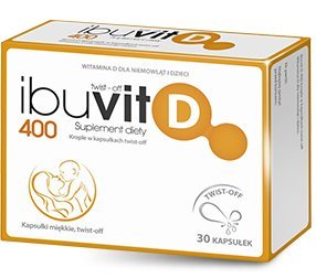 IBUVIT D 400 30+10 kaps witamina D dla dzieci
