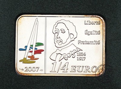 Francja, 1/4 euro, 2007, Degas
