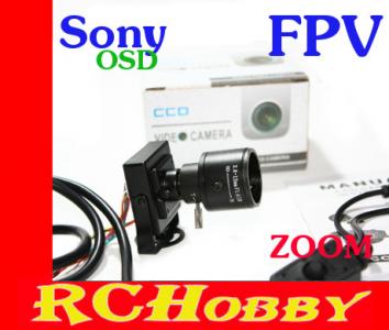 Kamera FPV HD 700TVL 1/3 CCD SONY PAL OSD ZOOM