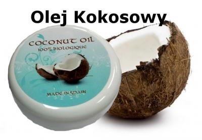olej kokosowy; egzema, łuszczyca, regeneruje stopy