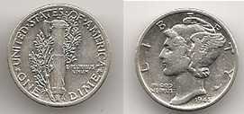 U.S.A. 10 cent 1945
