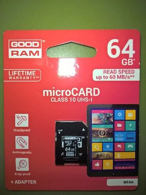 Karta Pamięci GOODRAM 64GB CLASS10 MICRO SD XC UHS