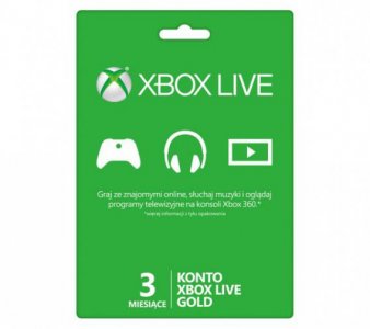 Xbox Live Gold 3 miesiąc PL EU ( SAM KLUCZ)