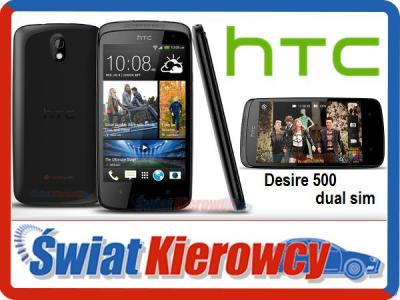 SMARTFON HTC DESIRE 500 BLACK DUAL SIM ANDROID KCE