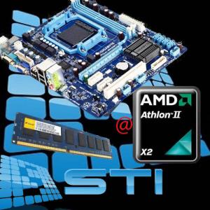AMD 2x2,9Ghz + Gigabyte 760G+HD3000 DVI 4GB DDR3