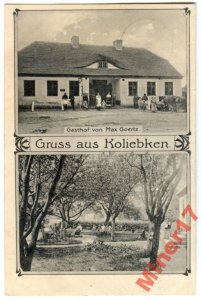 Gdynia, Gruss aus Koliebken  1915 RRR!