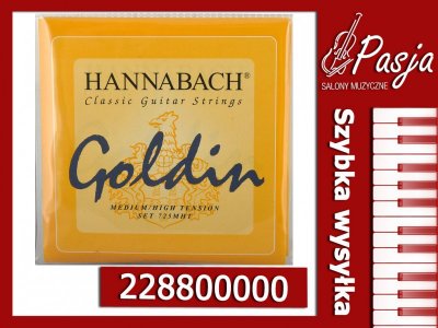 Hannabach 725MHT Goldin struny do gitary klasyczne