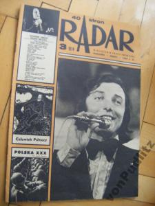 RADAR MIESIĘCZNIK PRACY TWÓRCZEJ 3 / 1974