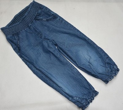 LINDEX spodnie 122 7 lat rybaczki jeans