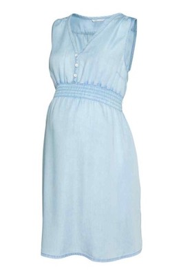 H&M MAMA sukienka ciążowa jeansowa denim 36 S - 6791739598 - oficjalne  archiwum Allegro