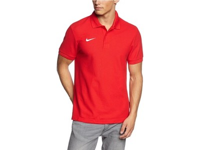 Koszulka bawełniana polówka NIKE czerwona L 454800