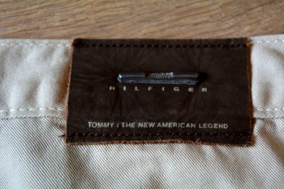 TOMMY HILFIGER spodnie materiałowe beżowe męskie