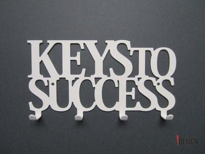 Elegancki wieszak na klucze KEYS TO SUCCESS