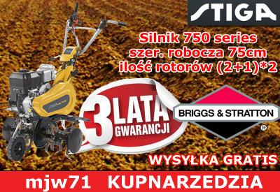 STIGA GLEBOGRYZARKA SRC 775 R-B ~6KM gratis!