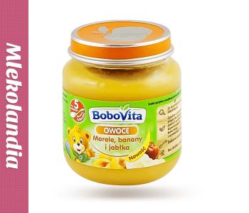 BOBOVITA Owoce - morele, banany i jabłka - 125g