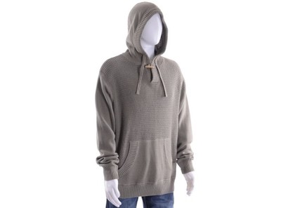 NEXT oliwkowy sweter męski z kapturem XL [LS]