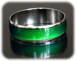 pierścionek MOOD RING uczuć zmieniający kolor 16 - 5966173552 - oficjalne  archiwum Allegro