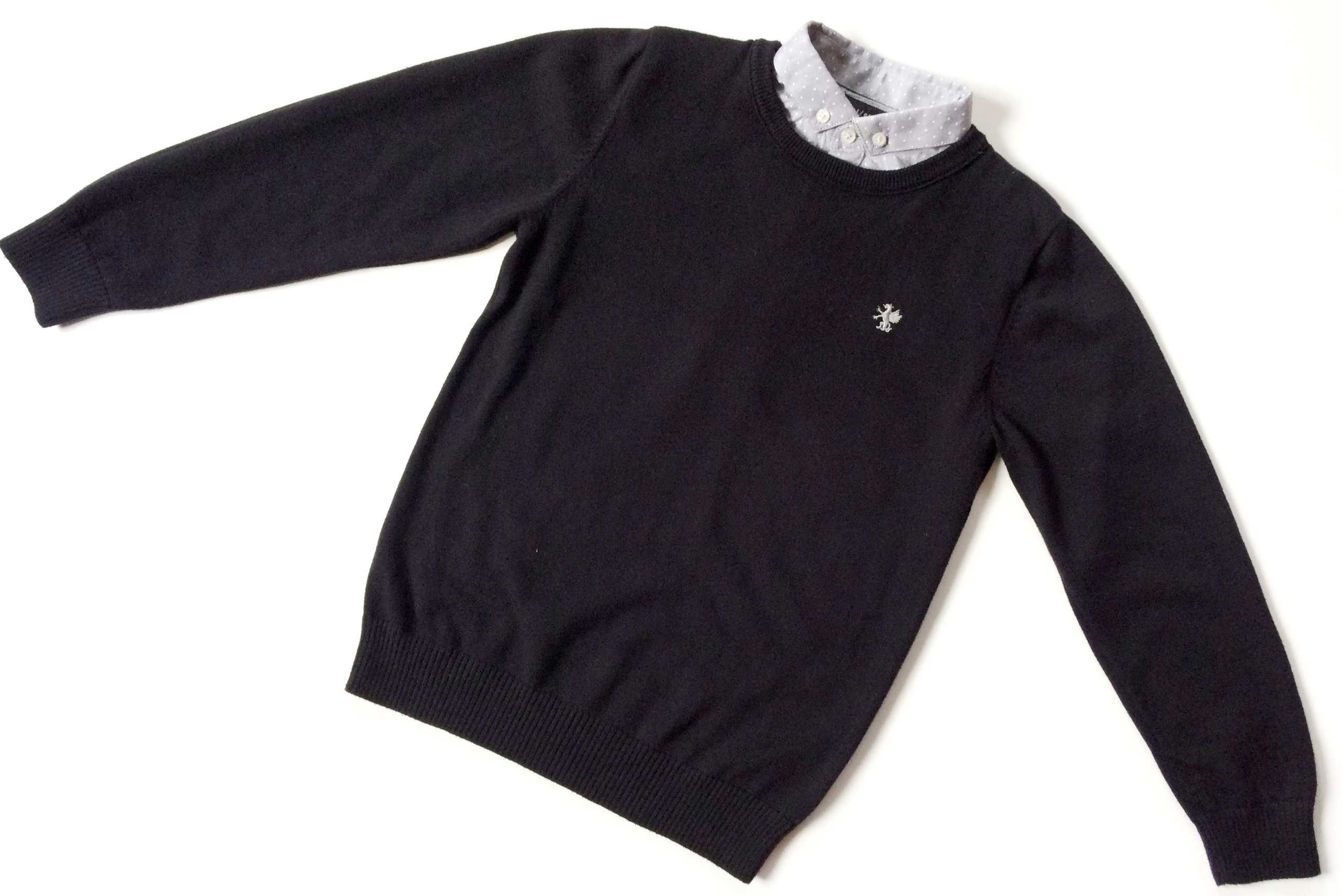 NEXT czarny sweterek koszula 128  8 lat  