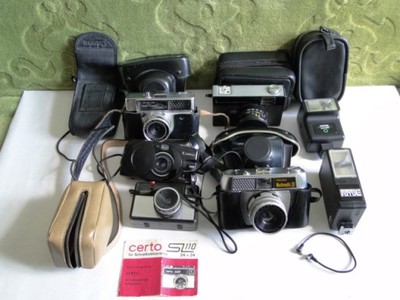 Mix foto-różne aparaty fotograficzne(Canon, Certo.