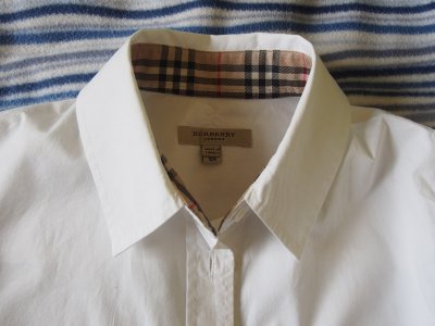 Burberry London - biała koszula, okazja - 6268968441 - oficjalne archiwum  Allegro