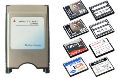 Adapter czytnik kart CF na PCMCIA do laptopa