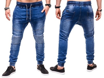 Hit spodnie męskie jeansy OMBRE P409 jeans XXL