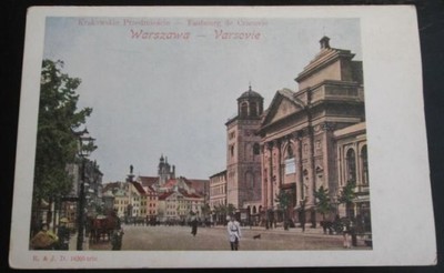 XI16 Warszawa. Krakowskie Przedmieście. Ok. 1900 r