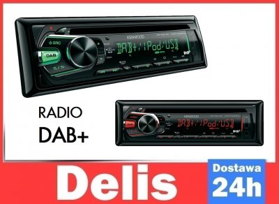 Radio KENWOOD KDC-DAB34U CD DAB+ USB LCD 4x50W - 6185699357 - oficjalne  archiwum Allegro