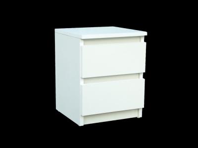 IKEA MALM SZAFKA NOCNA Komoda 2 szuflady biała - 5885976237 - oficjalne  archiwum Allegro