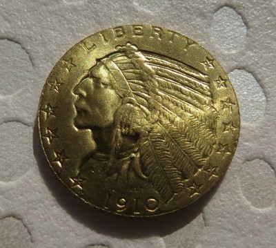 Piękne 5 Dolarów 1910 r. Liberty USA Indianin