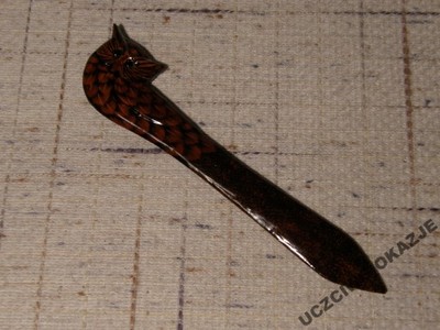 Nóż nożyk do listów drewno egzotyczne dł. 16 cm