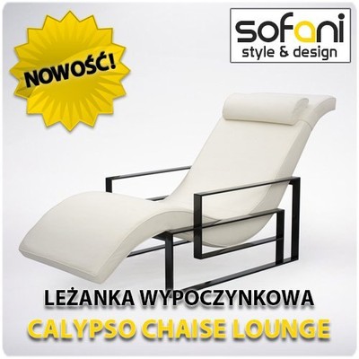 Leżanka Calypso Chaise Lounge, szezlong, skóra