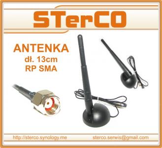 Antena dookólna do routerów 3-5dBi RP-SMA 2,4GHz