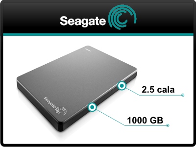 Dysk zewnętrzny Seagate Backup Plus Slim 1TB silvr