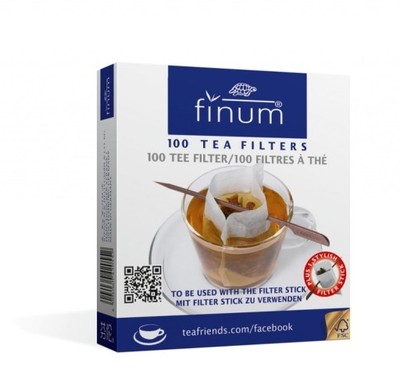 Filtry jednorazowe do herbaty finum 100szt. + szpa