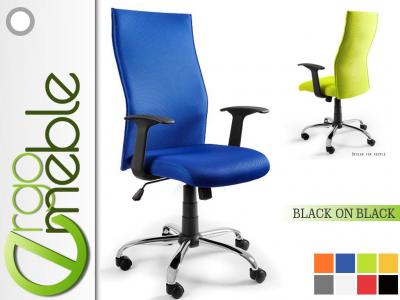 Fotel biurowy obrotowy krzes BLACK ON BLACK kolory