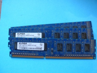 ELPIDA 6 GB DDR3 PC3-10600 1333 MHZ 2X2GB