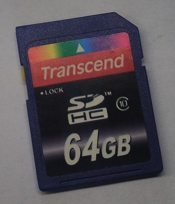 Karta pamięci opisana jako 64GB