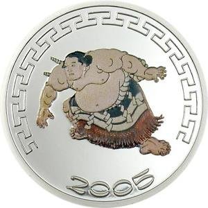 Zapaśnik sumo - Tanikaze srebrna moneta