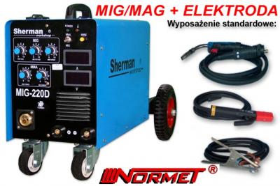 Półautomat migomat spawarka SHERMAN 220D MIG + MMA