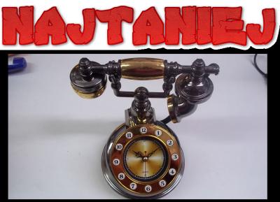 Zegarek ZEGAR biurkowy RETRO starodawny budzik - 5923466858 - oficjalne  archiwum Allegro