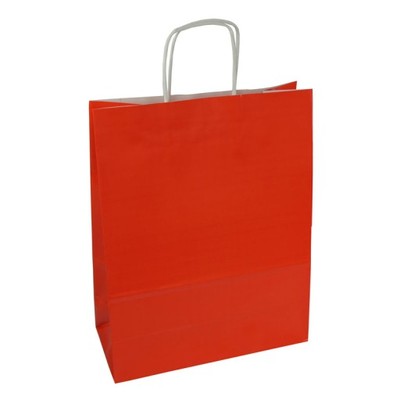 Torby papierowe torba 25x11x32cm czerwona 50 sztuk