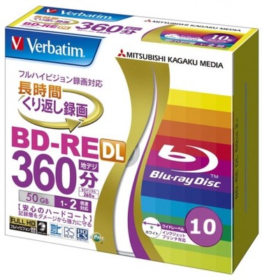 VERBATIM BD-RE DL 50GB x2 printable z Japonii 10sz