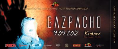 GAZPACHO - bilet na koncert - KRAKÓW, 9.09.2012
