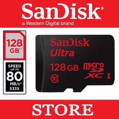SanDisk Ultra micro SDXC 128GB 80MB/s Full HD