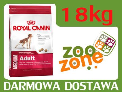 ROYAL CANIN DOG Medium Adult 15kg + 3kg GRATIS +